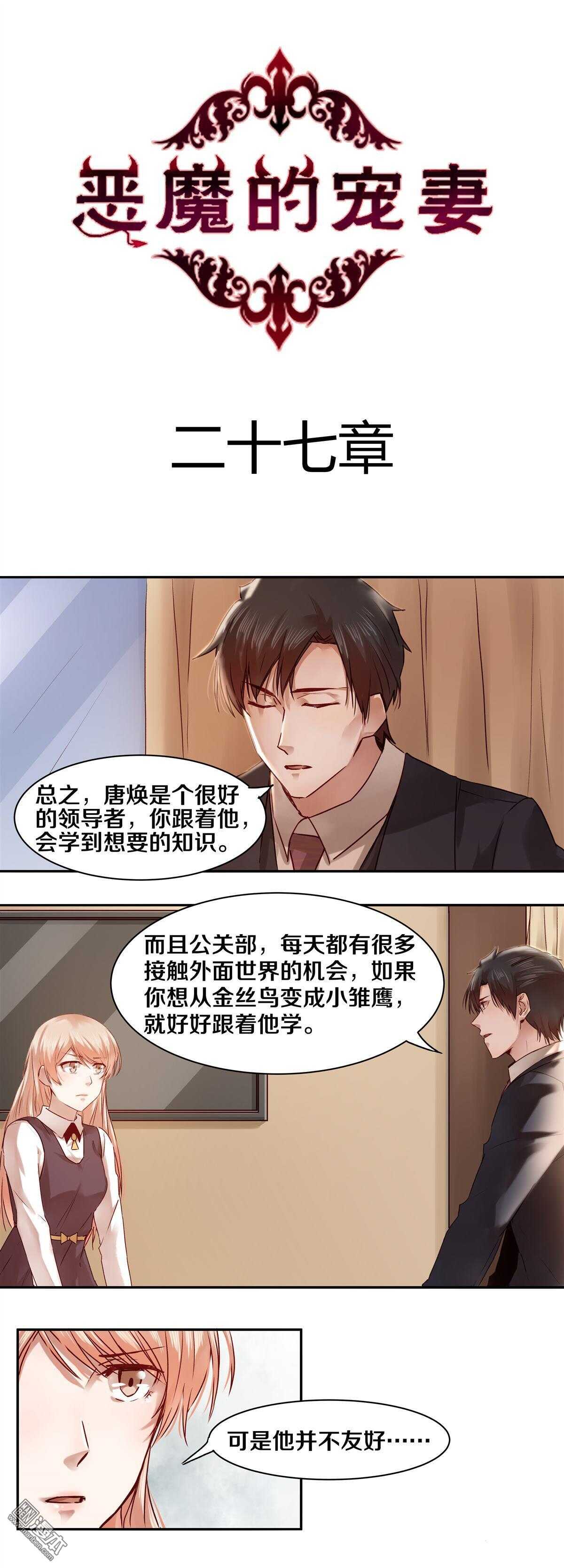 《恶魔的宠妻》漫画最新章节27 那个人并不友好免费下拉式在线观看章节第【1】张图片