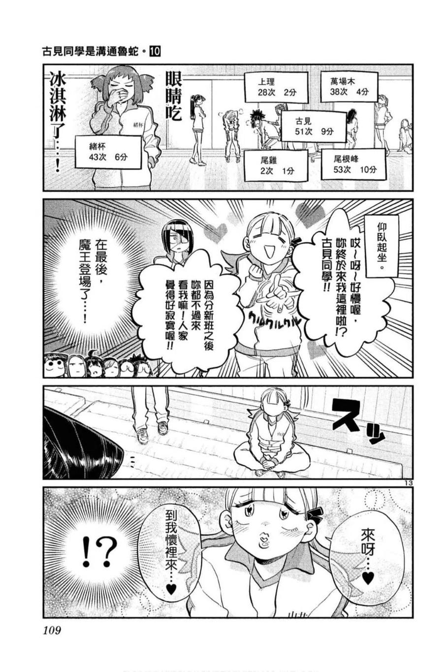 《古见同学是沟通鲁蛇。》漫画最新章节第10卷免费下拉式在线观看章节第【110】张图片