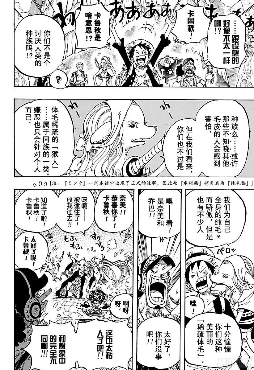 《航海王》漫画最新章节第805话 水貂族免费下拉式在线观看章节第【16】张图片