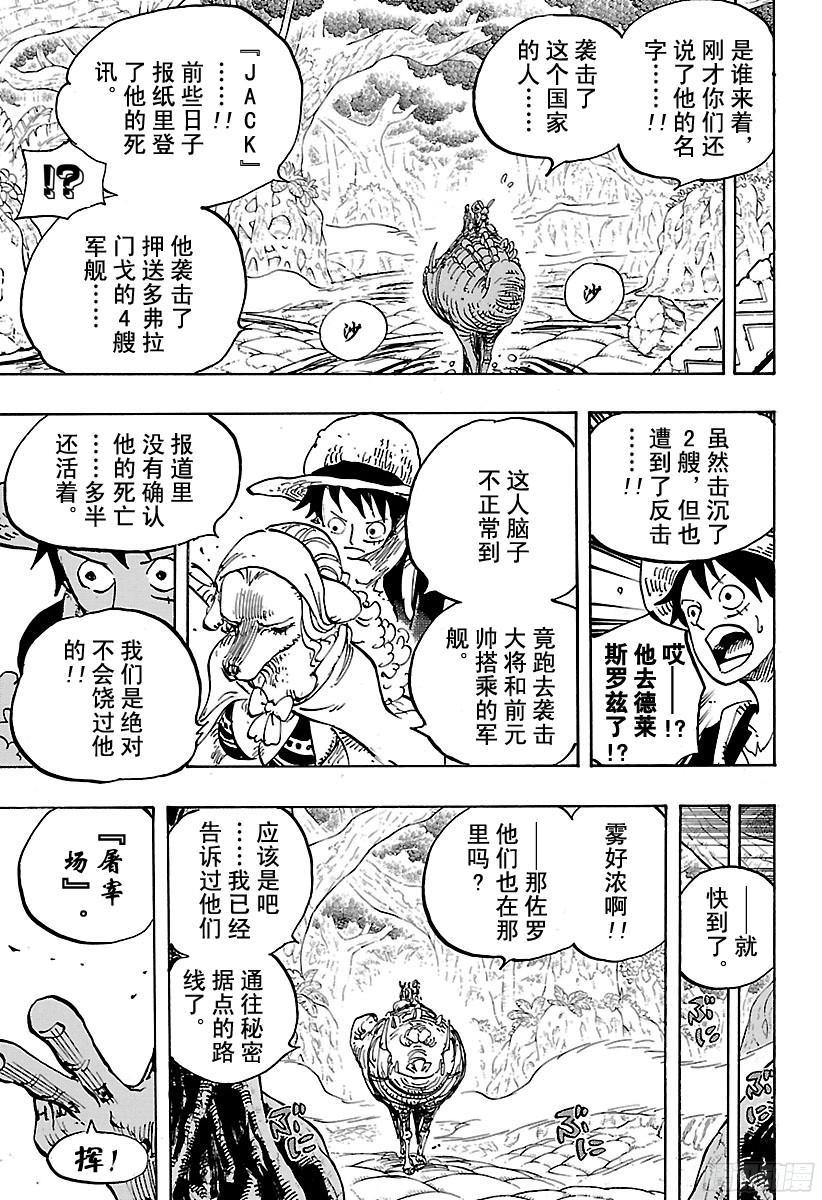 《航海王》漫画最新章节第805话 水貂族免费下拉式在线观看章节第【9】张图片