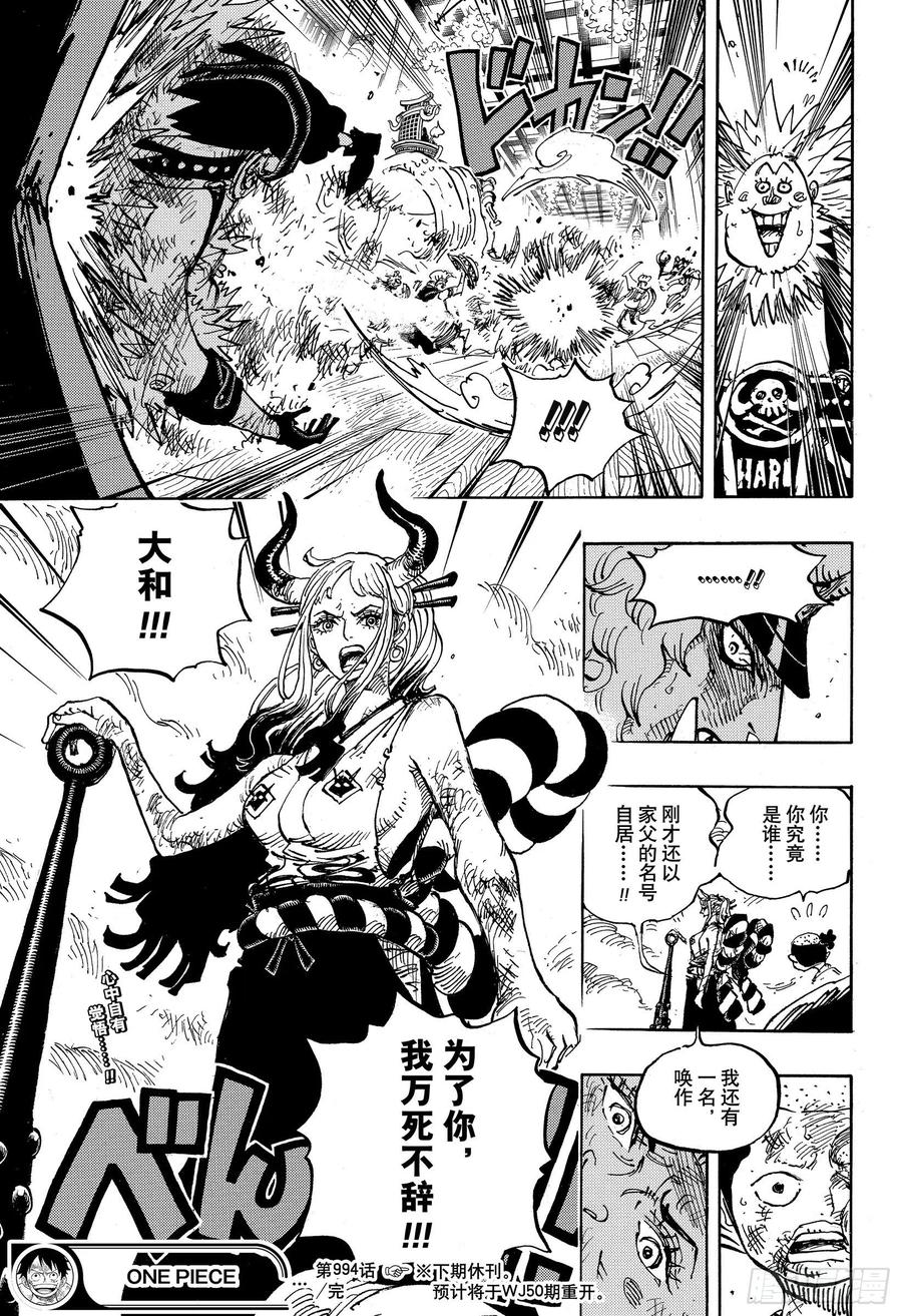 《航海王》漫画最新章节第994话 又名大和免费下拉式在线观看章节第【17】张图片