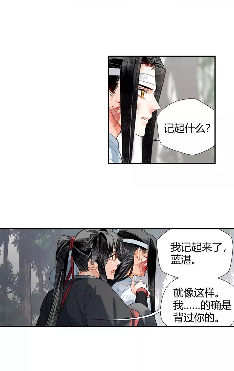 《魔道祖师》漫画最新章节第147话 我也背过你的免费下拉式在线观看章节第【20】张图片