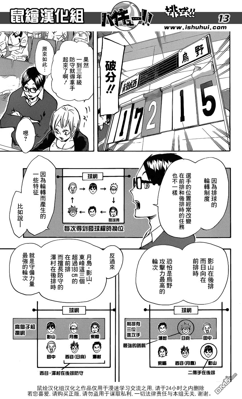 《排球少年！！》漫画最新章节第134话 彼此彼此免费下拉式在线观看章节第【12】张图片