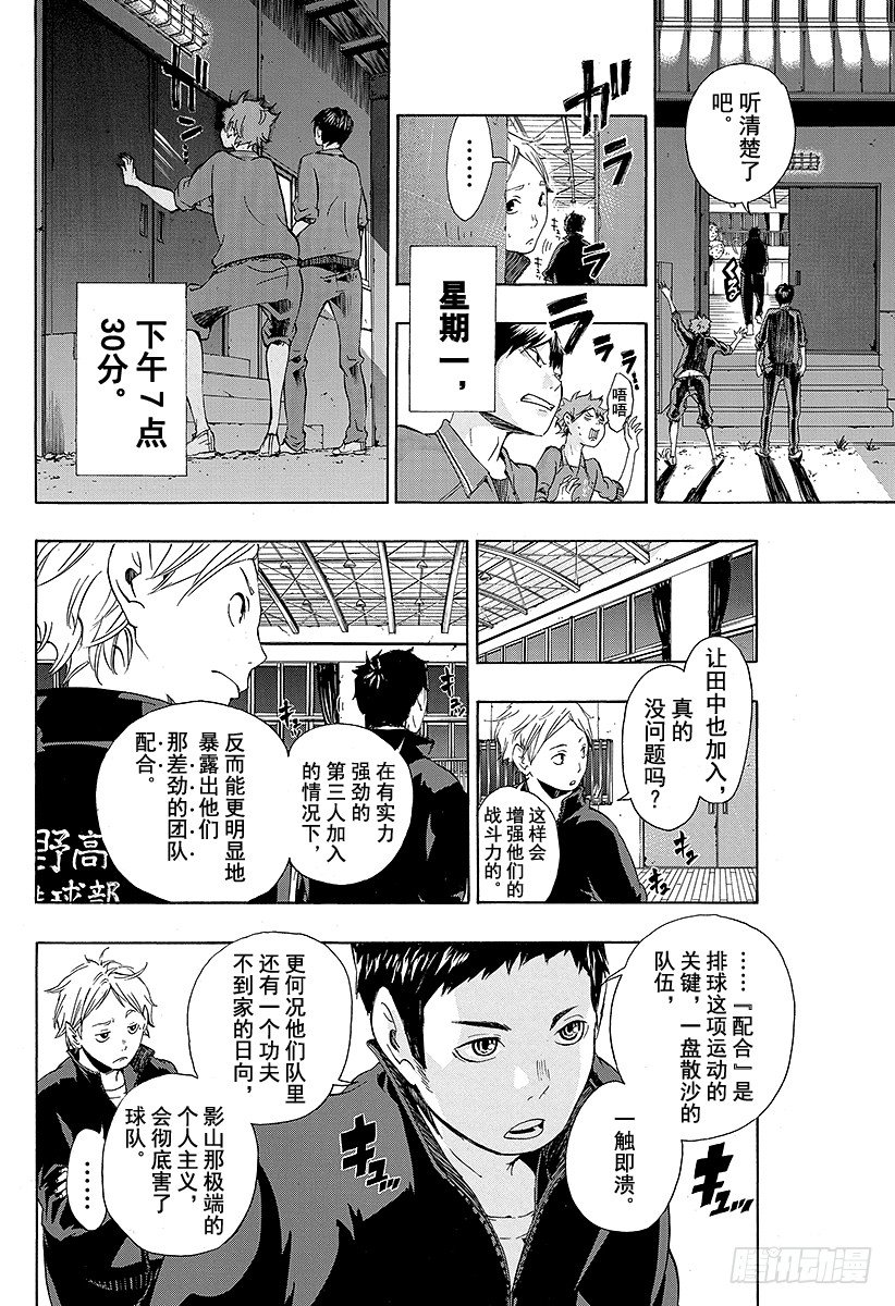 《排球少年！！》漫画最新章节第3话 单细胞生物免费下拉式在线观看章节第【14】张图片