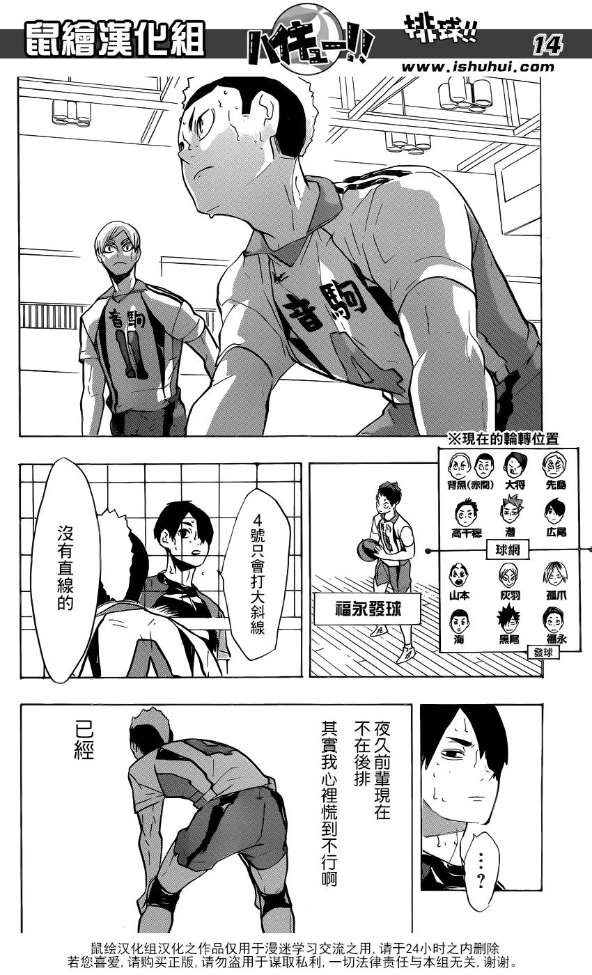 《排球少年！！》漫画最新章节第202话 音驹的王牌免费下拉式在线观看章节第【14】张图片