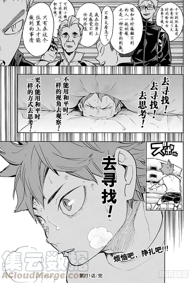 《排球少年！！》漫画最新章节第211话 走失儿童免费下拉式在线观看章节第【19】张图片