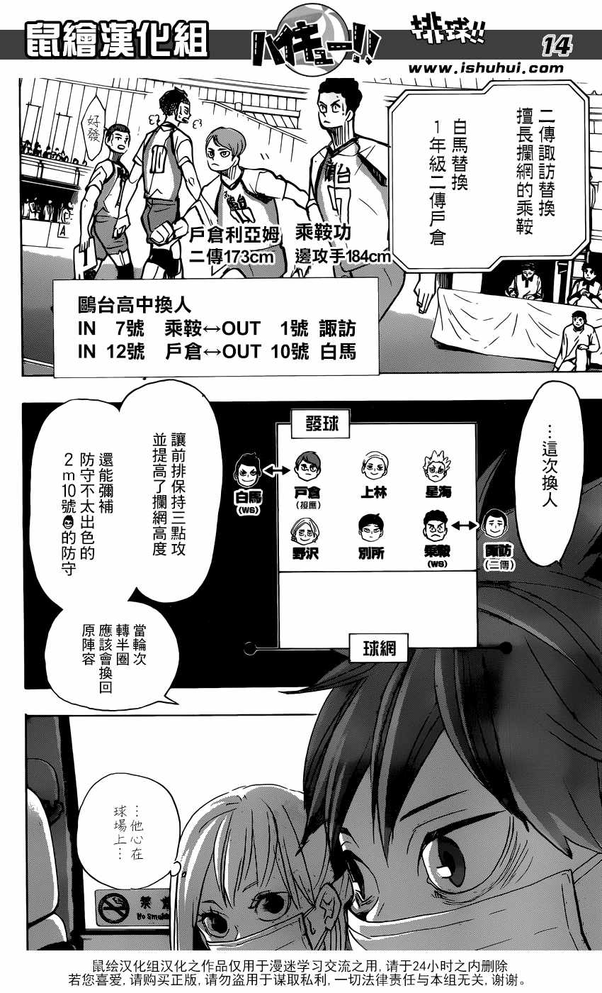 《排球少年!!》漫画最新章节第366话免费下拉式在线观看章节第【12】张图片