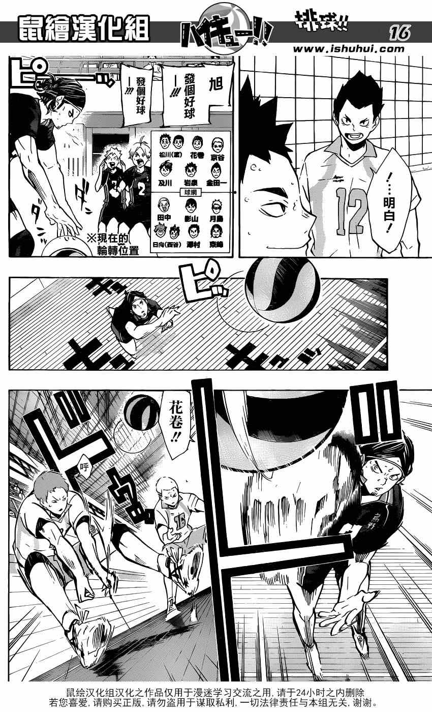 《排球少年!!》漫画最新章节第138话免费下拉式在线观看章节第【15】张图片