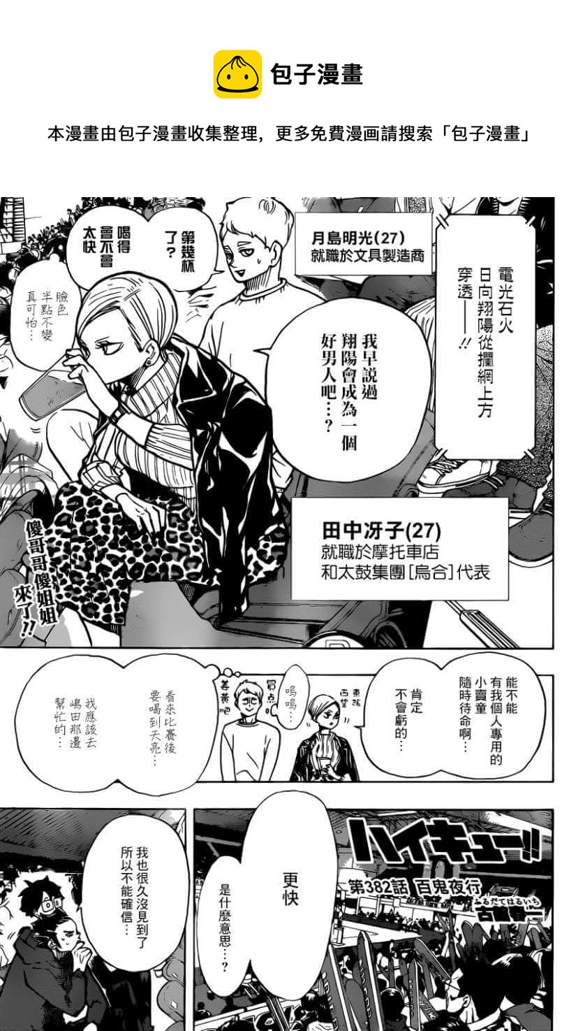 《排球少年!!》漫画最新章节第382话 百鬼夜行免费下拉式在线观看章节第【1】张图片