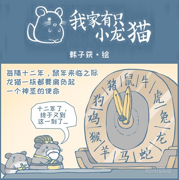 《我家有只小龙猫》漫画最新章节鼠年龙猫族的礼物（2）免费下拉式在线观看章节第【1】张图片