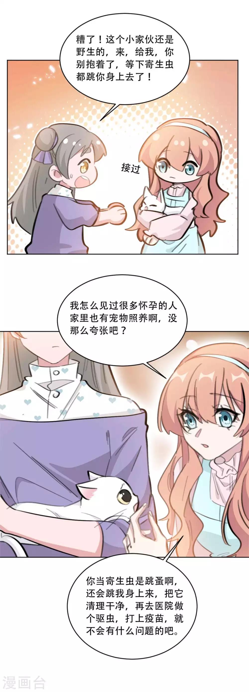 《重生暖婚轻轻宠》漫画最新章节第176话 怀孕能养宠物吗？免费下拉式在线观看章节第【12】张图片