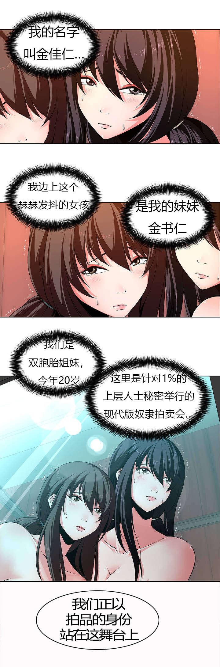 《奴隶姐妹》漫画最新章节第1话 拍卖会免费下拉式在线观看章节第【8】张图片