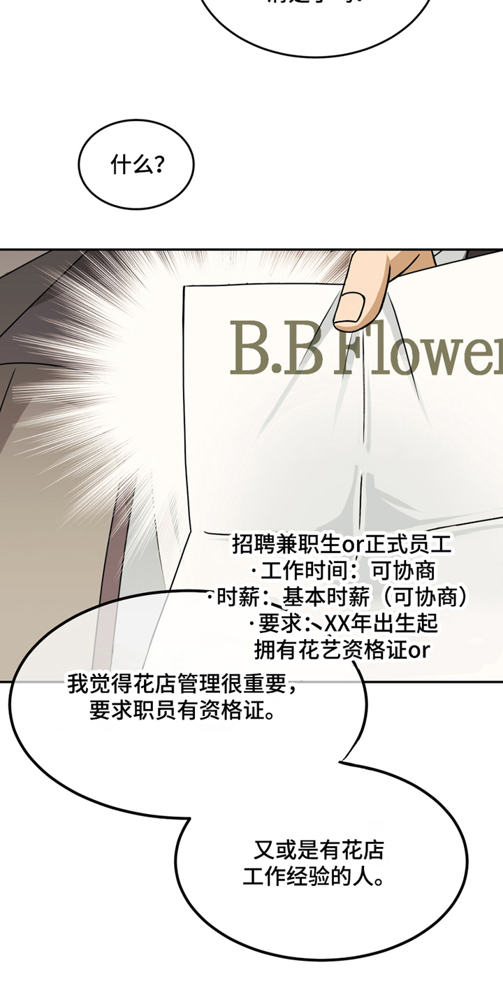 《花店奇缘》漫画最新章节第3章：应聘免费下拉式在线观看章节第【12】张图片