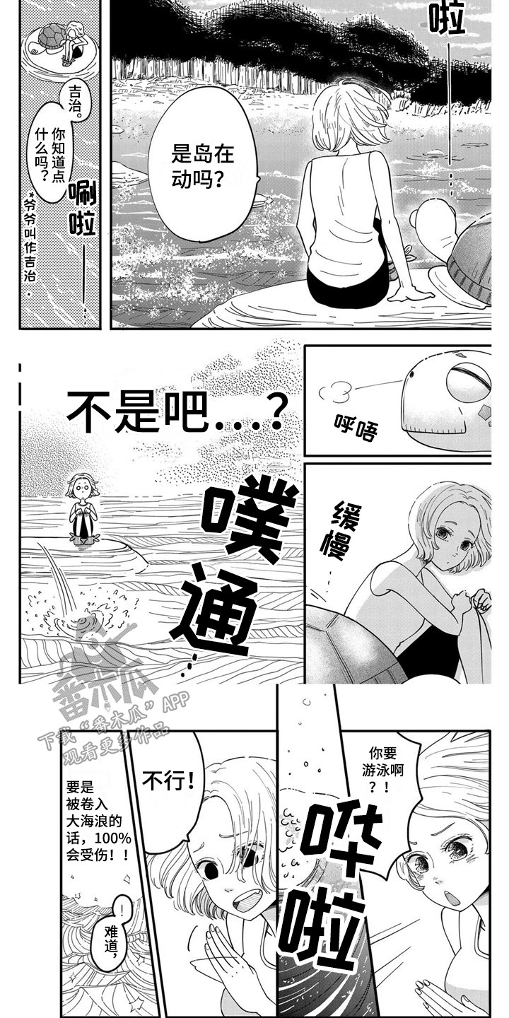 《荒岛事务所》漫画最新章节第7章：海龟免费下拉式在线观看章节第【2】张图片