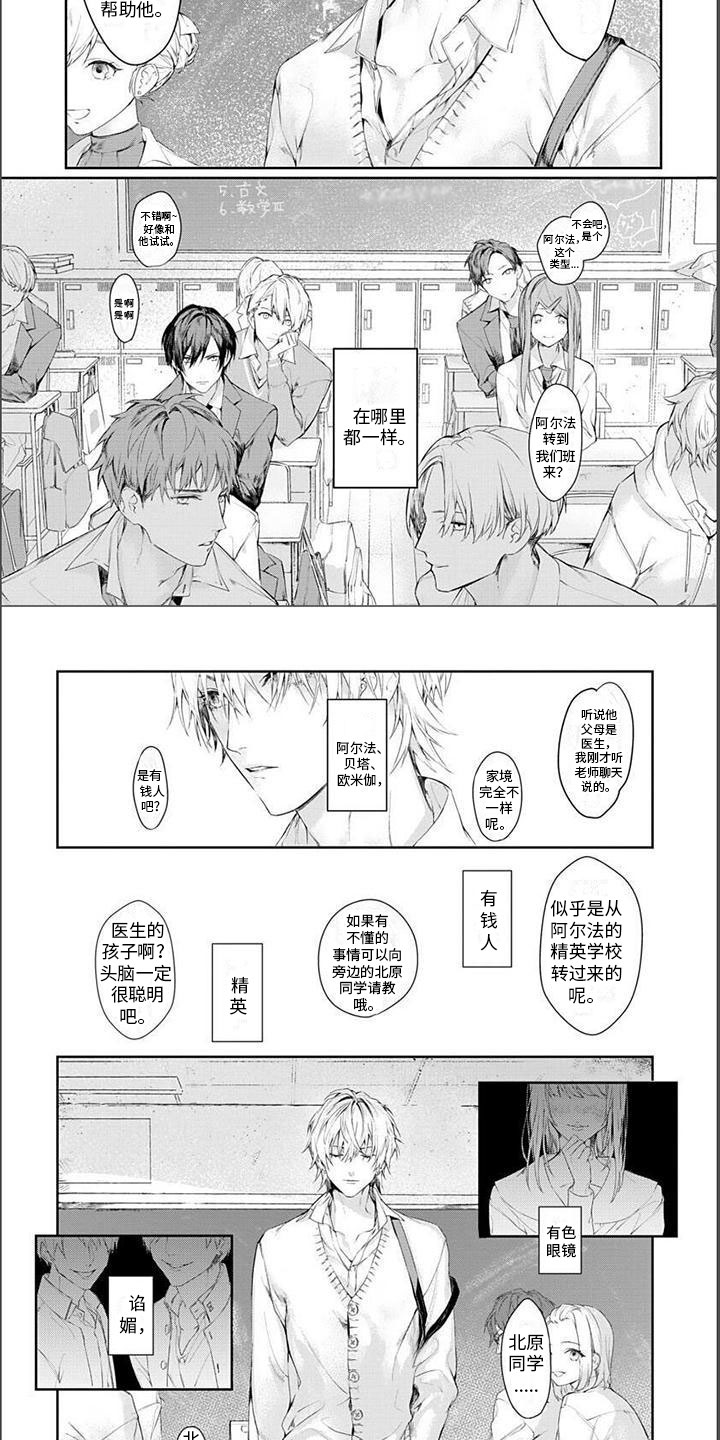 《谢谢你拯救了我》漫画最新章节第1章：转学免费下拉式在线观看章节第【4】张图片