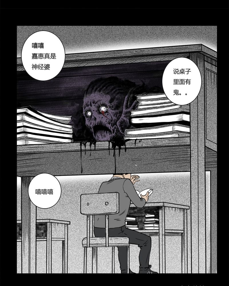 《西陵学院灵异短篇集》漫画最新章节第1章：书桌(一)免费下拉式在线观看章节第【2】张图片