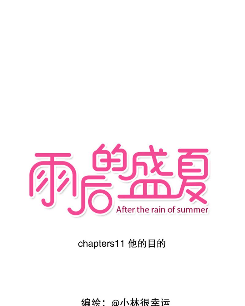雨后的盛夏-第11章：他的目的全彩韩漫标签