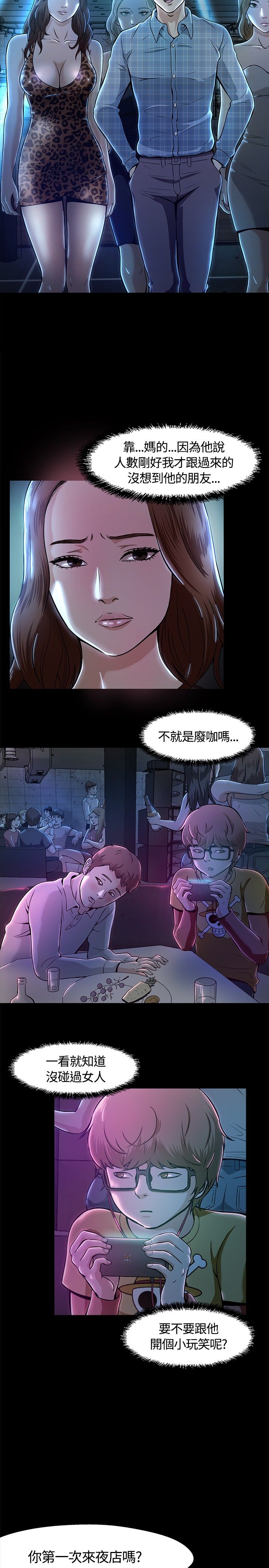 《大学室友》漫画最新章节第12章：夜店免费下拉式在线观看章节第【8】张图片