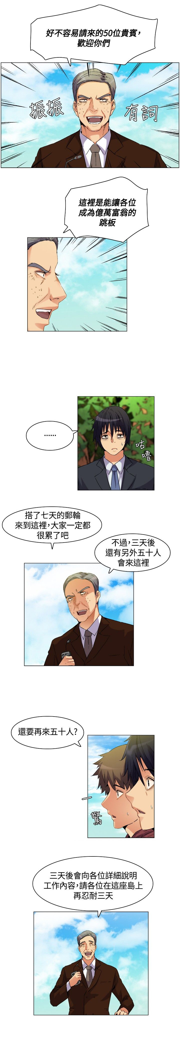 《百亿荒岛行》漫画最新章节第5章：下船，上岛免费下拉式在线观看章节第【5】张图片