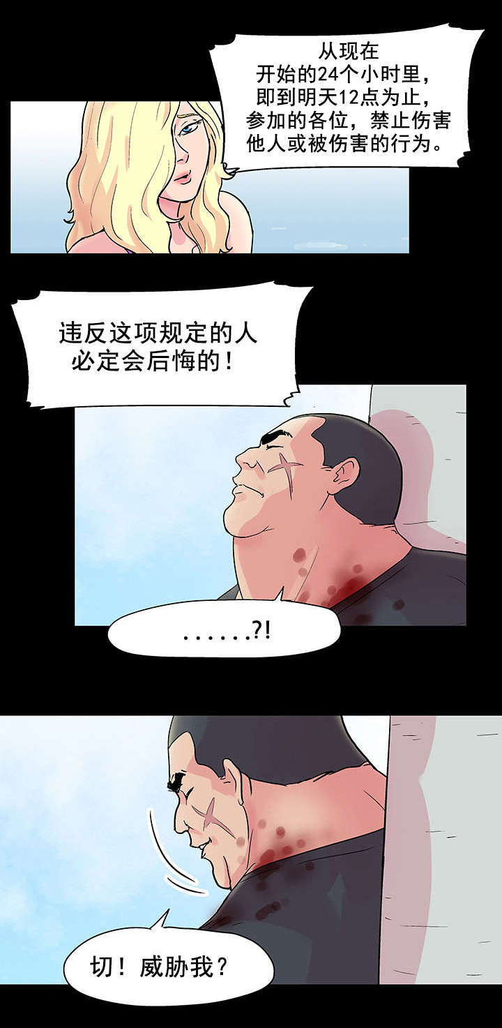 《孤岛猎场》漫画最新章节第34章：公告免费下拉式在线观看章节第【6】张图片