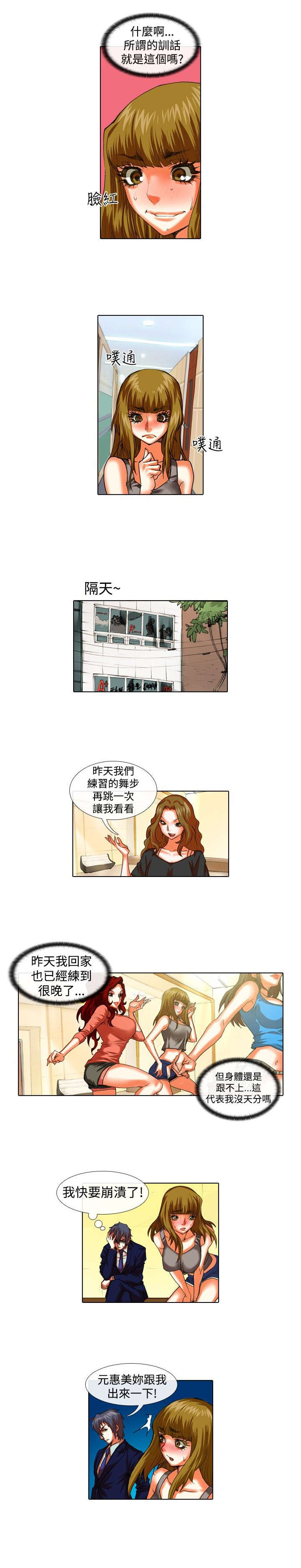 《打造女团》漫画最新章节第26章：体罚免费下拉式在线观看章节第【7】张图片