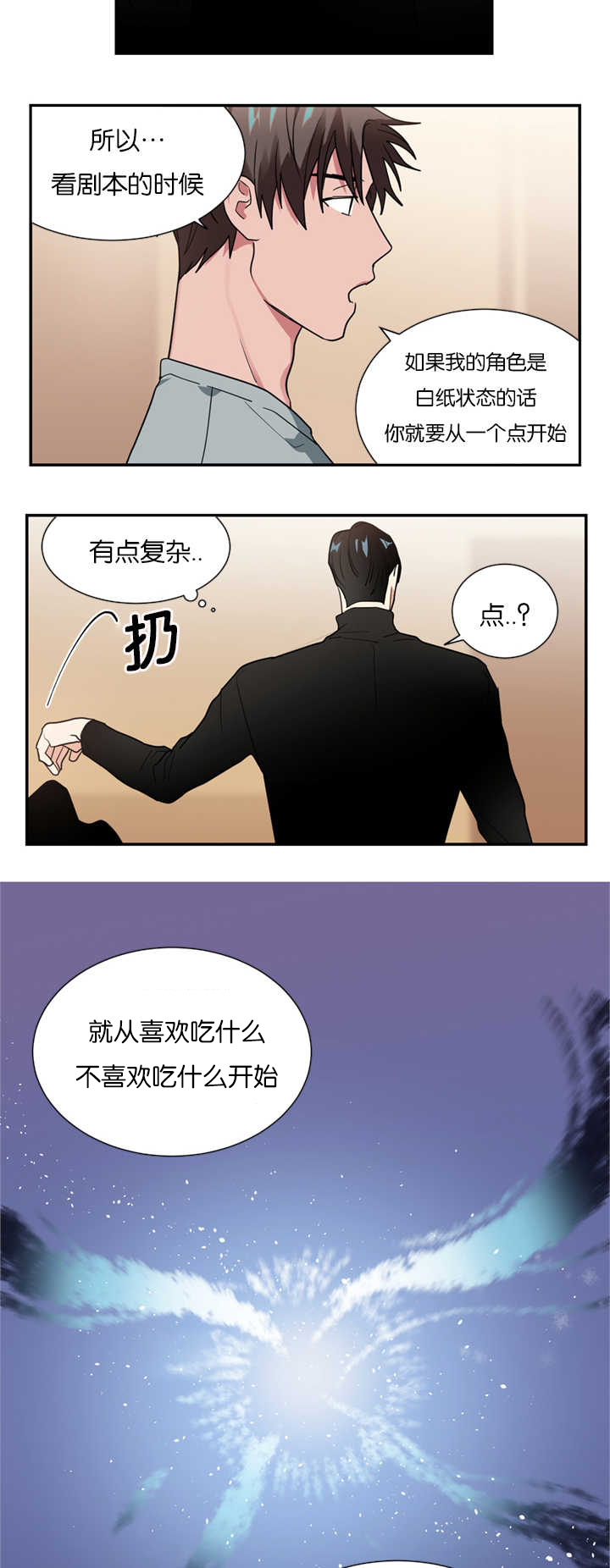 《复出演练》漫画最新章节第14章：指导演戏免费下拉式在线观看章节第【10】张图片