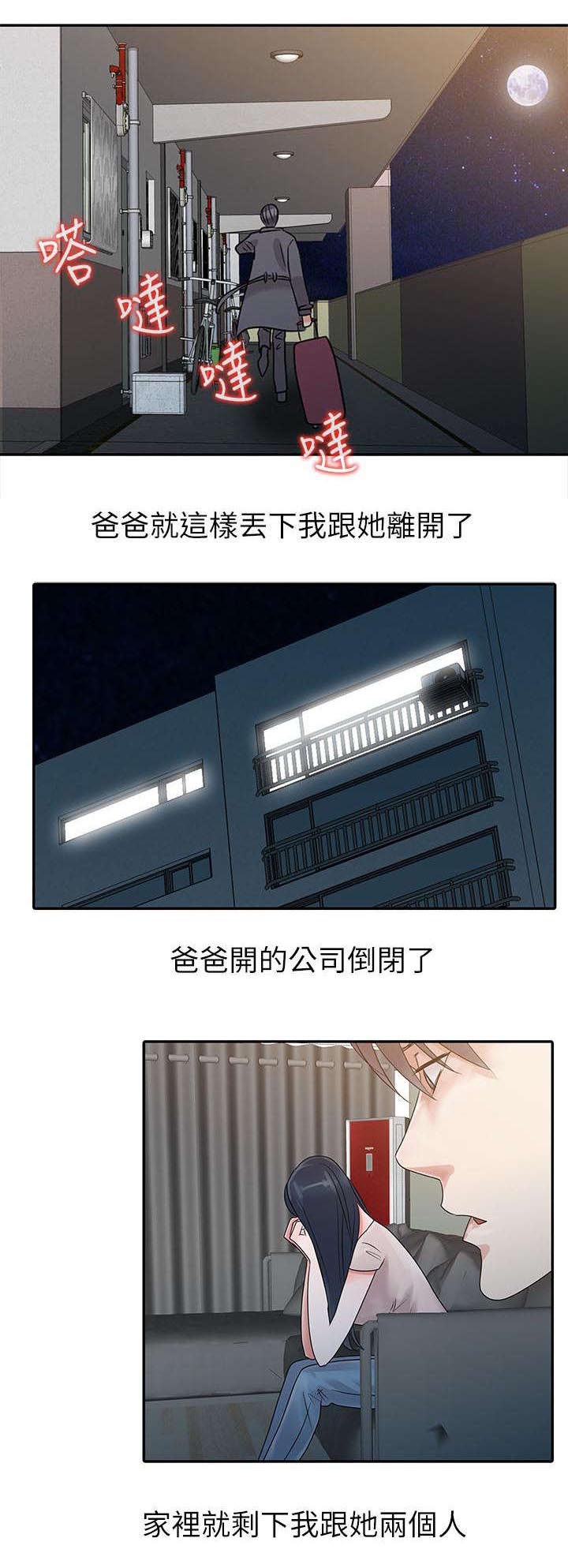 《和后妈一起的日子》漫画最新章节第2章：出国免费下拉式在线观看章节第【1】张图片