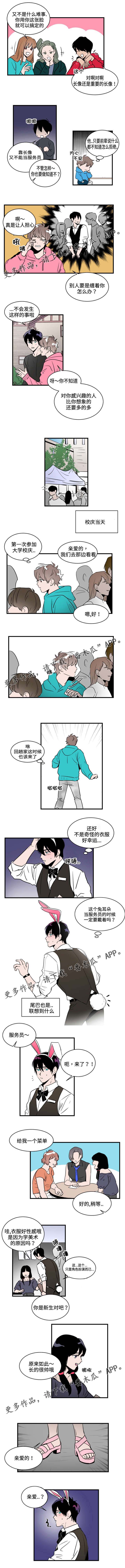 《穿着》漫画最新章节第15章：服务员免费下拉式在线观看章节第【2】张图片