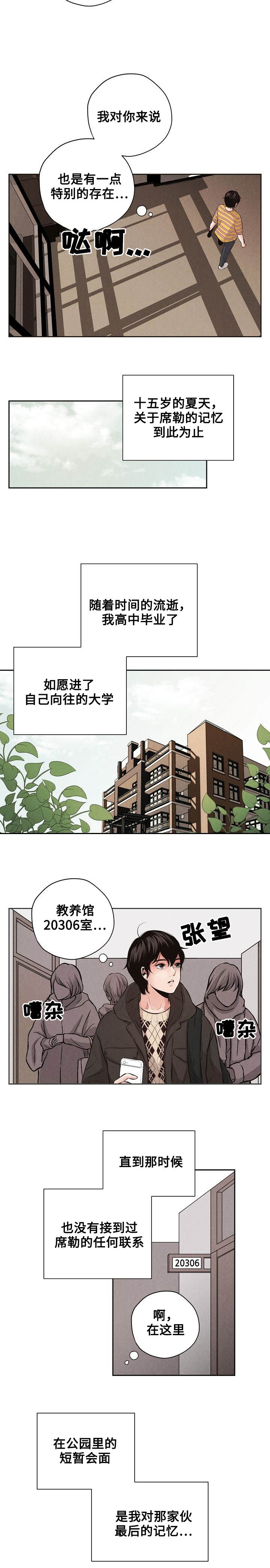 《想你的季节》漫画最新章节第3章：同一所大学免费下拉式在线观看章节第【10】张图片