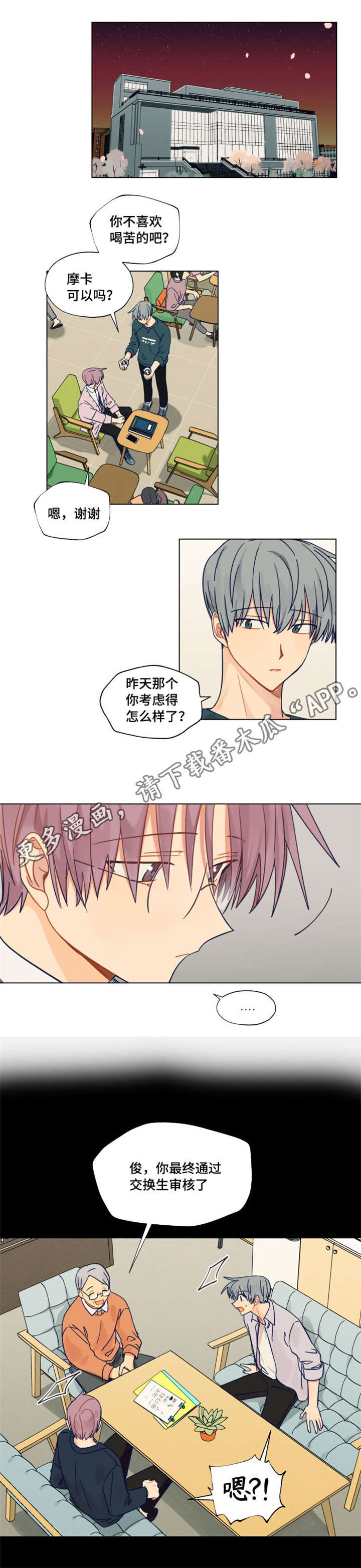 《契约对象》漫画最新章节第23章：留学免费下拉式在线观看章节第【3】张图片