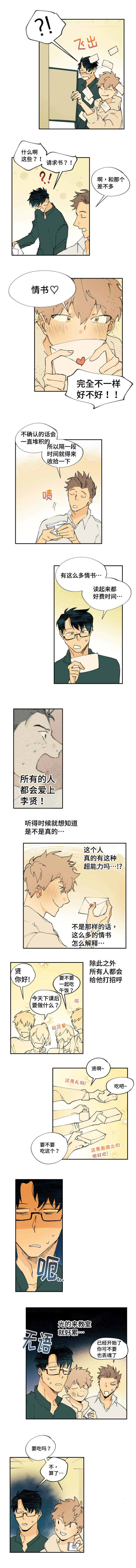 《贤的法则》漫画最新章节第5章：每天被表白免费下拉式在线观看章节第【2】张图片