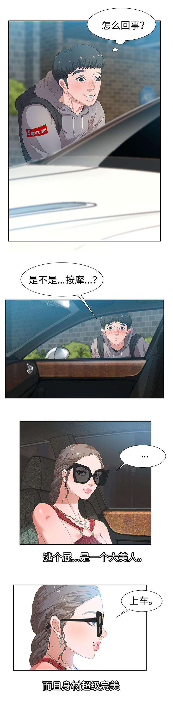 《交汇点》漫画最新章节第6章：按摩免费下拉式在线观看章节第【1】张图片