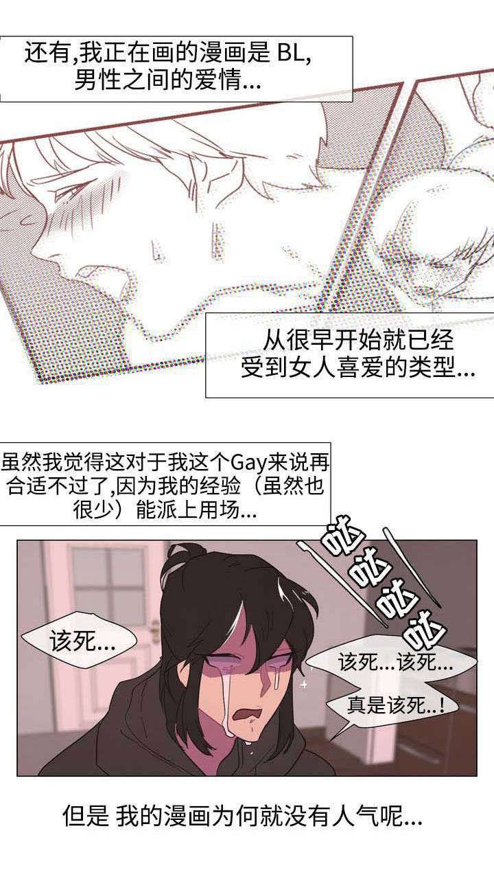 《白水仙》漫画最新章节第1章：宅男漫画家免费下拉式在线观看章节第【6】张图片