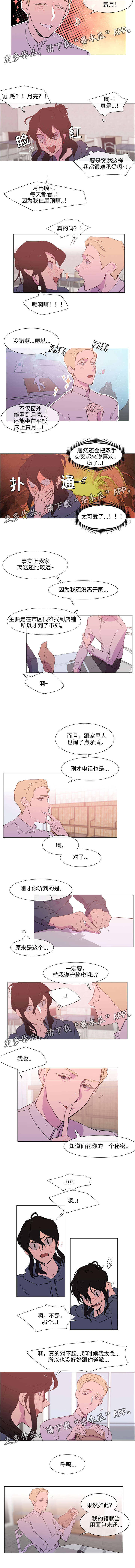 《白水仙》漫画最新章节第7章：赏月免费下拉式在线观看章节第【3】张图片