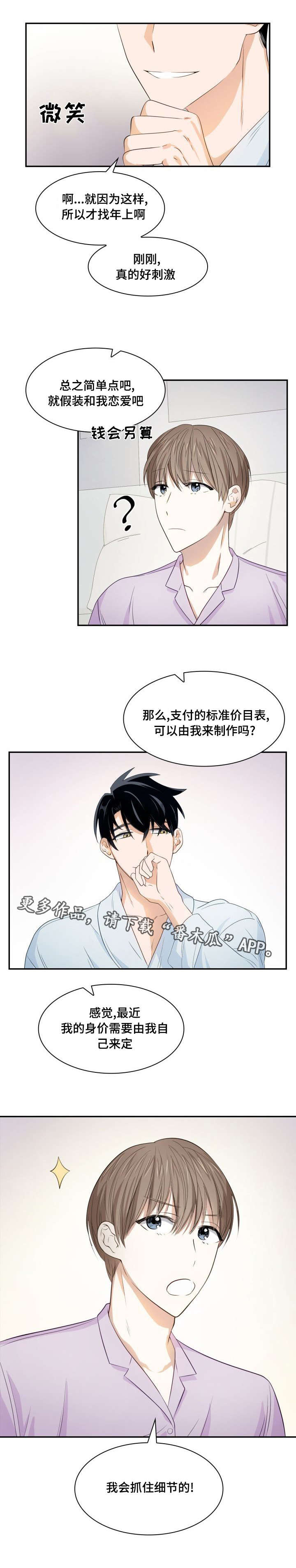 《囚禁目的》漫画最新章节第21章：恋爱合同免费下拉式在线观看章节第【1】张图片