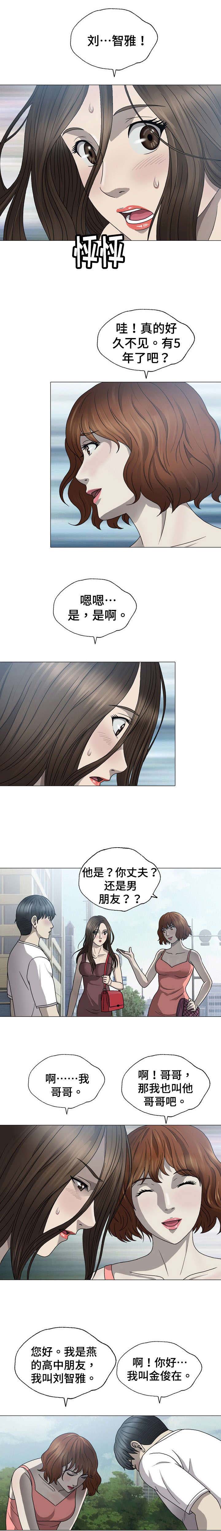 《整形交换》漫画最新章节第2章：高中同学免费下拉式在线观看章节第【1】张图片