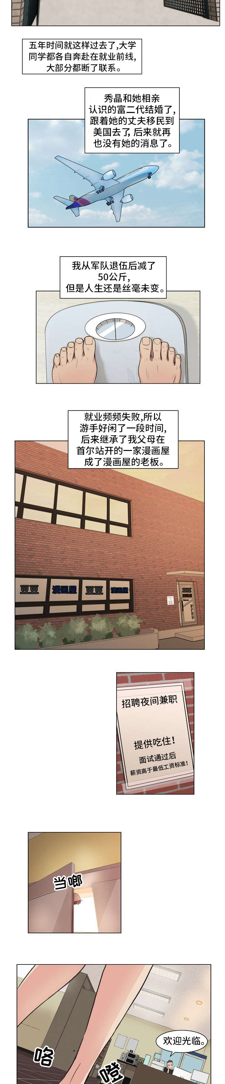 《失忆兼职生》漫画最新章节第1章：暗恋对象免费下拉式在线观看章节第【3】张图片