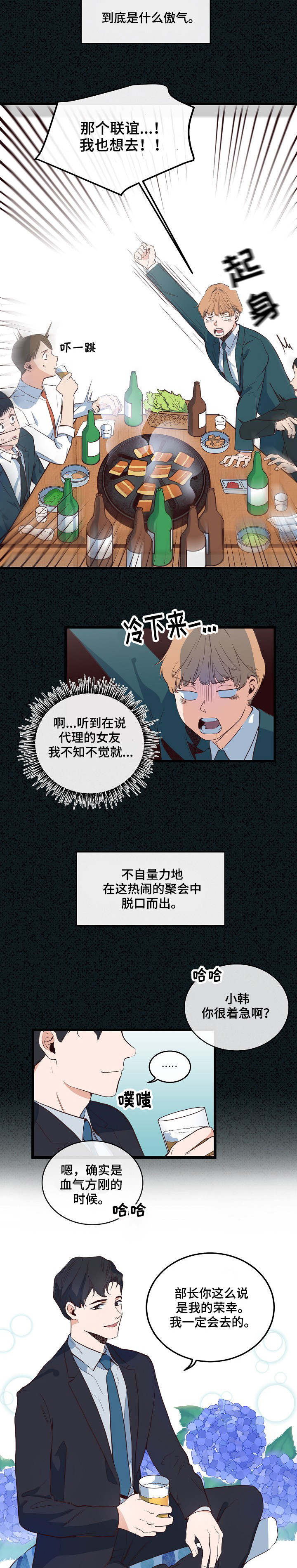 《思忆情深》漫画最新章节第5章：进行联谊免费下拉式在线观看章节第【6】张图片