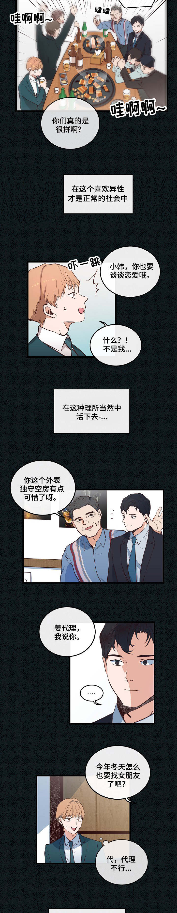 《思忆情深》漫画最新章节第5章：进行联谊免费下拉式在线观看章节第【7】张图片