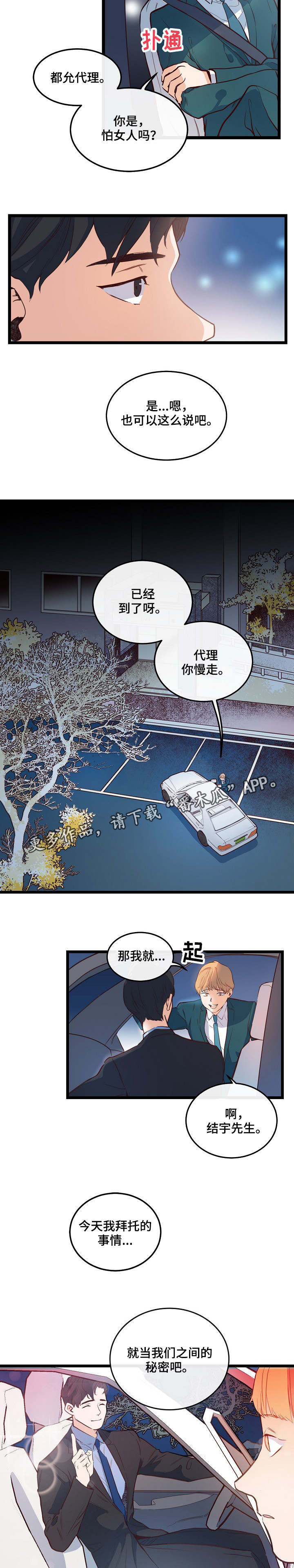 《思忆情深》漫画最新章节第6章：保守秘密免费下拉式在线观看章节第【2】张图片