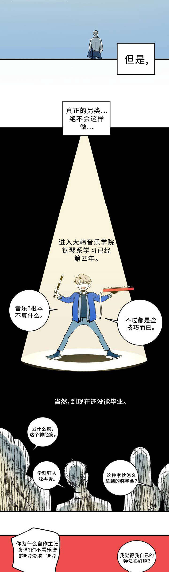 《演奏者》漫画最新章节第2章：学科狂人免费下拉式在线观看章节第【5】张图片