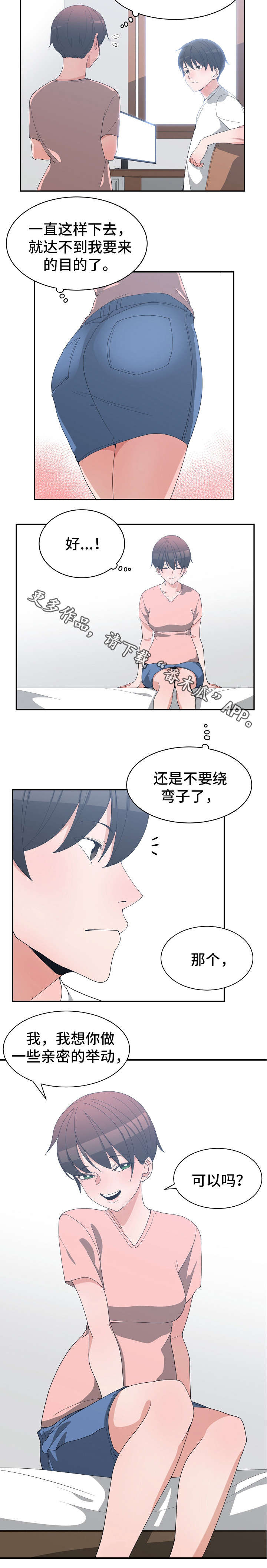 《别离重逢》漫画最新章节第12章：亲密举动免费下拉式在线观看章节第【1】张图片