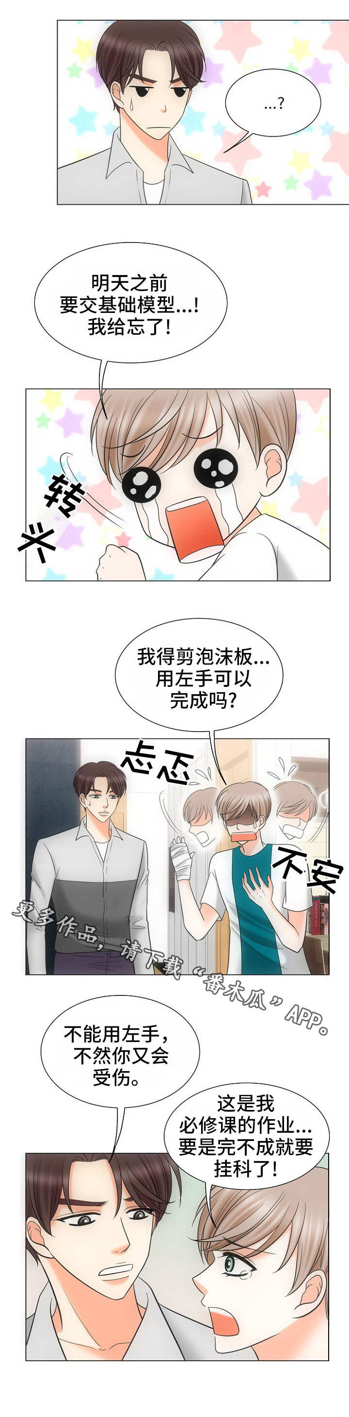 《同好公寓》漫画最新章节第19章：作业免费下拉式在线观看章节第【2】张图片