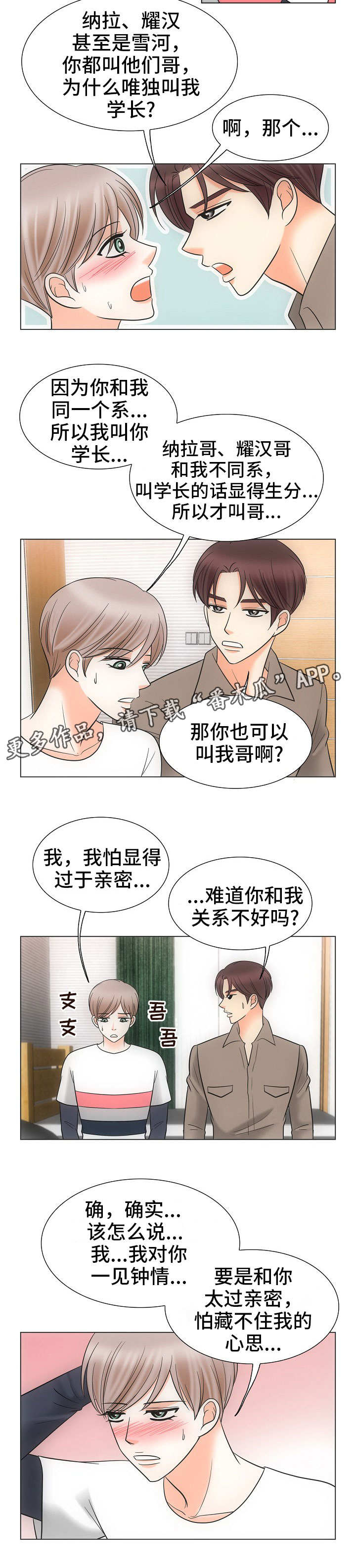 《同好公寓》漫画最新章节第35章：关系亲密免费下拉式在线观看章节第【6】张图片