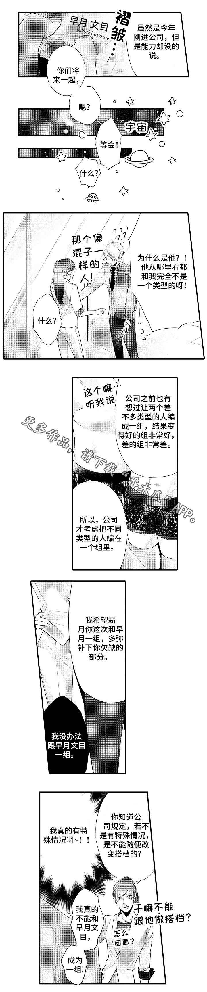 《花香信息素》漫画最新章节第4章：搭档免费下拉式在线观看章节第【2】张图片