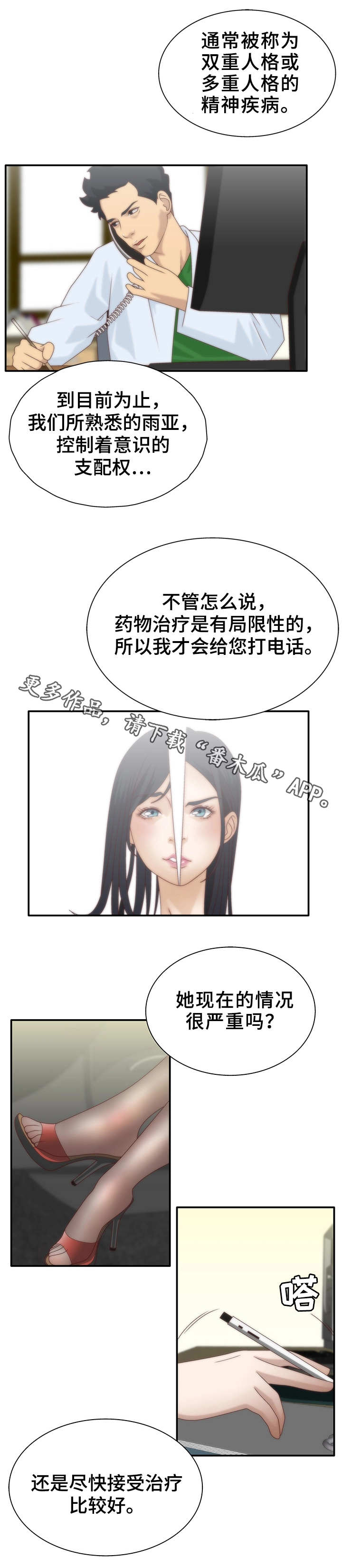 《精神病院》漫画最新章节第8章：人格分裂免费下拉式在线观看章节第【3】张图片