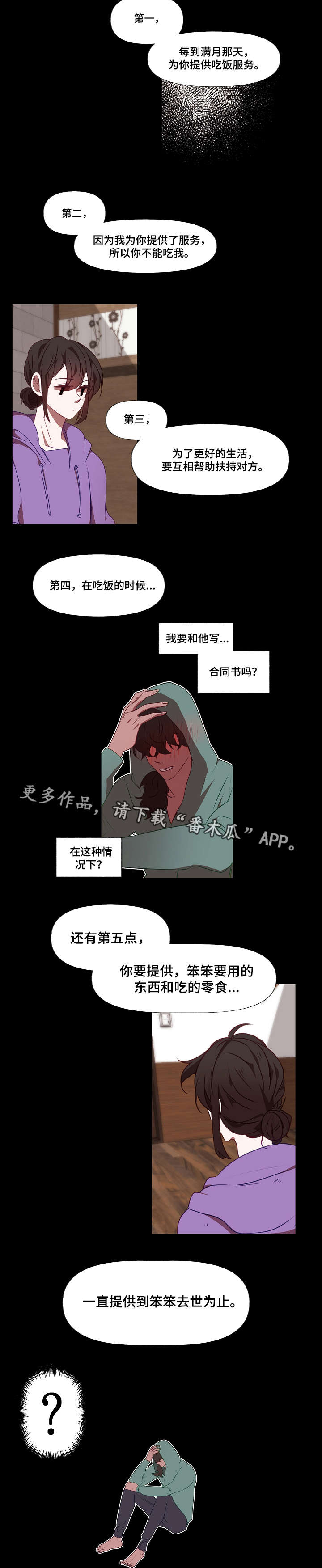 《满月诅咒》漫画最新章节第17章：合同书免费下拉式在线观看章节第【3】张图片