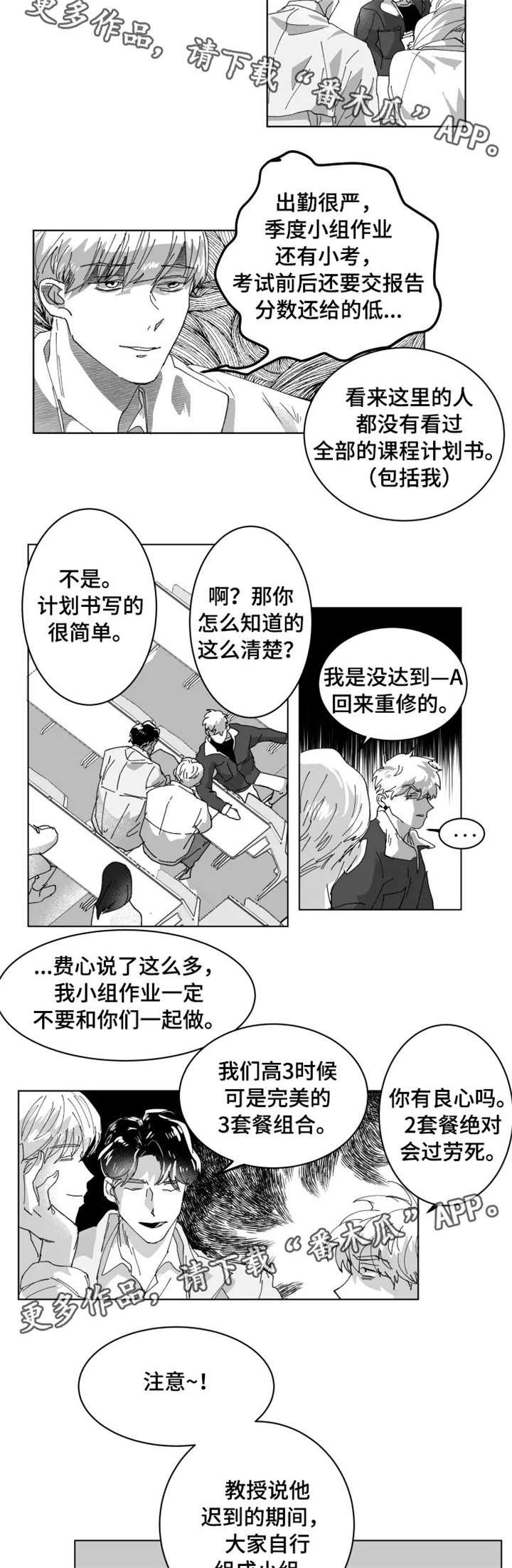 《挣脱掌控》漫画最新章节第5章：小组免费下拉式在线观看章节第【7】张图片