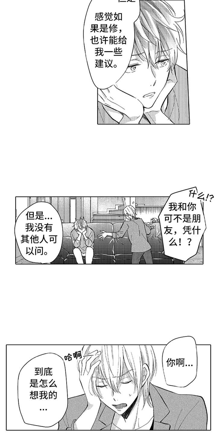 《偶像暗恋》漫画最新章节第12章：咨询免费下拉式在线观看章节第【2】张图片