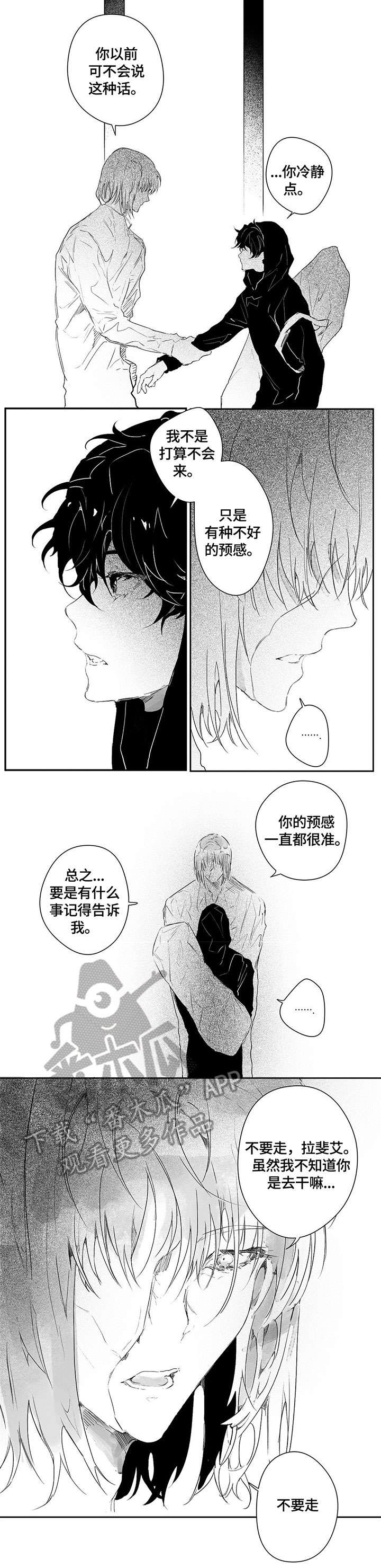 《面纱里的影》漫画最新章节第9章：不要走免费下拉式在线观看章节第【5】张图片